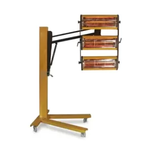 Đèn sấy hồng ngoại 3150 W di động, 3 bóng